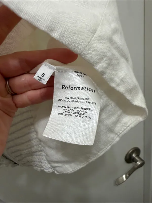 Reformation Yucca White Top - Image 3