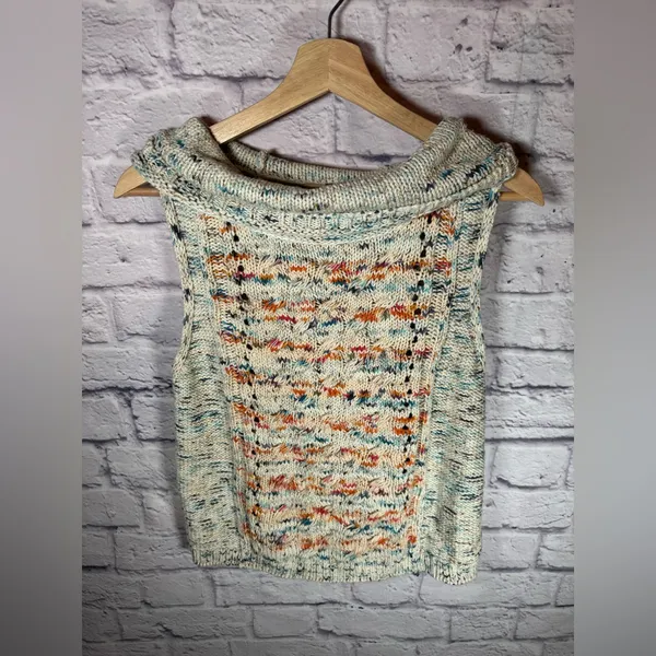 Anthropologie Pilcro The Cowlneck Sleeveless Knit‎ Top Womens size medium - Image 2