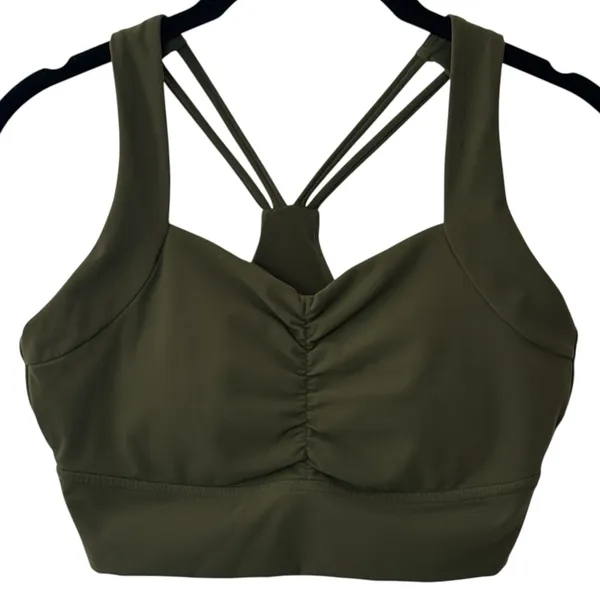 BuffBunny Rosa Sports Bra Deep Olive Green Athletic Outdoors Gym Workout XS‎ - Image 2