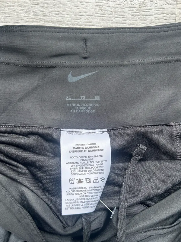 Nike Women's Trail Repel Black & Gray 3 inch Brief Lined Running Shorts XL NWT - Image 6