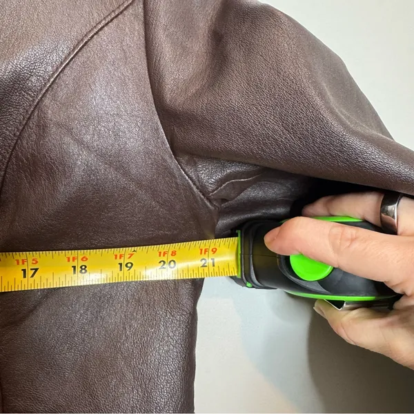 Vintage Y2K Wilson’s Leather Chocolate Brown Tailored Leather Jacket Size Large - Image 7