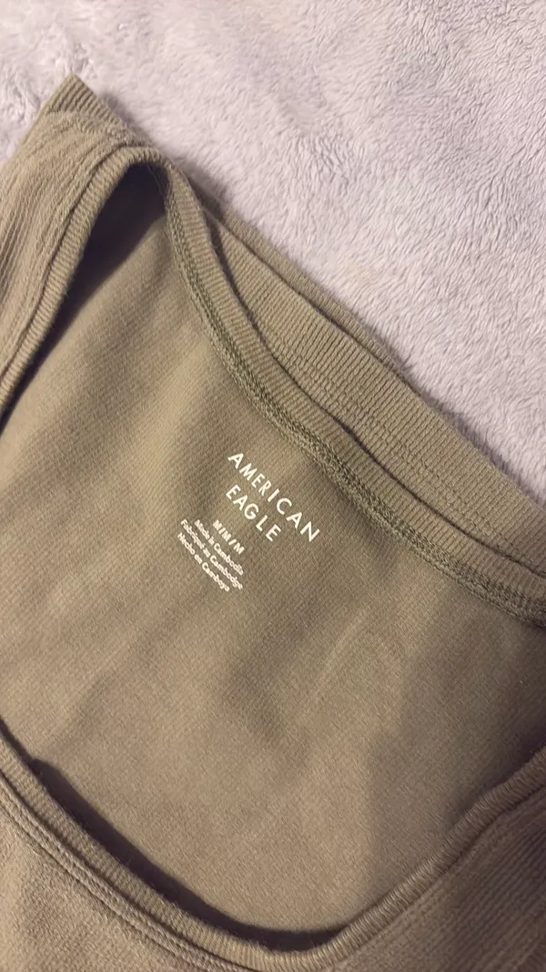 American Eagle Olive Green Tank Top medium  - Image 3
