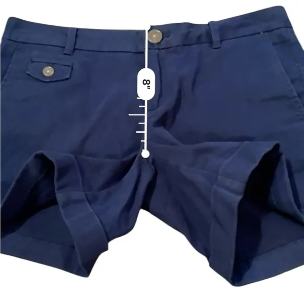 Banana Republic We Roll Up Mid Rise Shorts‎ in Comet Blue Sz 0 - Image 8