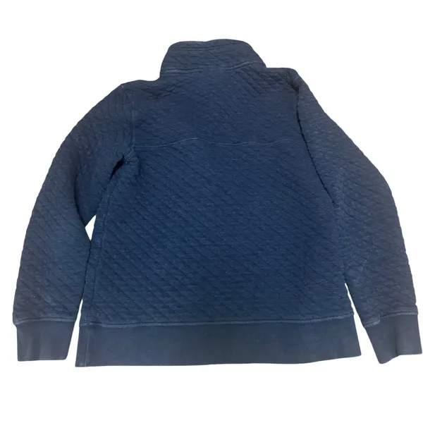 Patagonia‎ Quilted Snap Neck Pullover Sweatshirt Blue Pink Women's M - Image 2