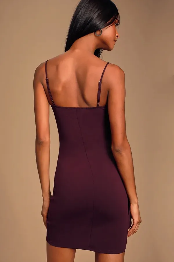 Lulus Purple Cutout Bodycon Dress - Image 2