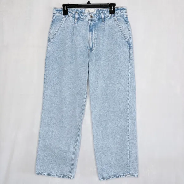 Abercrombie & Fitch Pleated Loose High Rise Jeans - Image 2