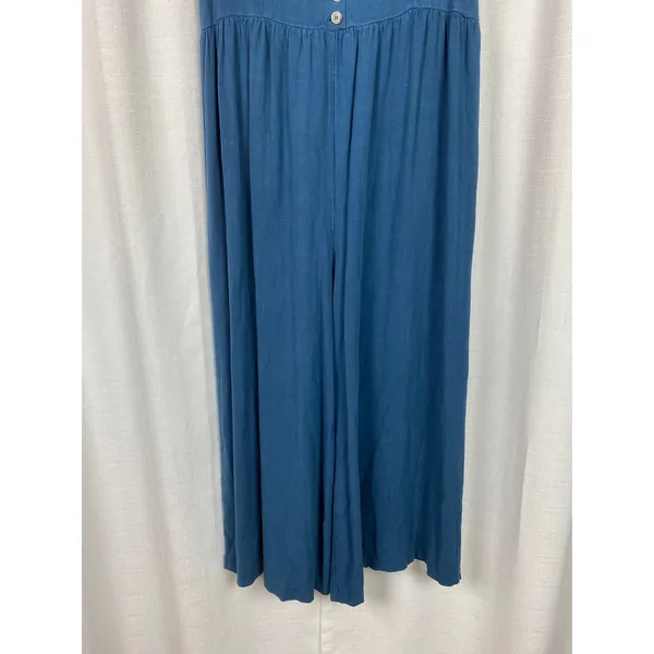 Natural Life Blue Avery Wide Leg Linen Blend Jumpsuit Sz.XS/S - Image 8