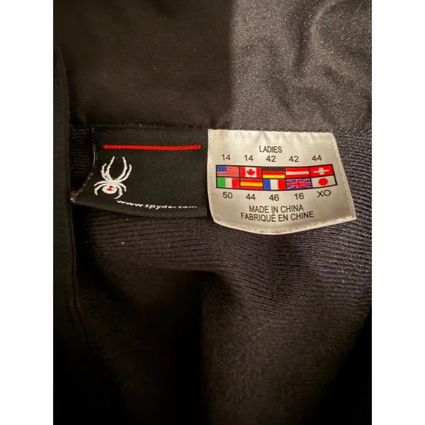 Spyder Softshell Vest Womens 14 Black Full Zip Mock Neck Outdoor 661876 - Image 3