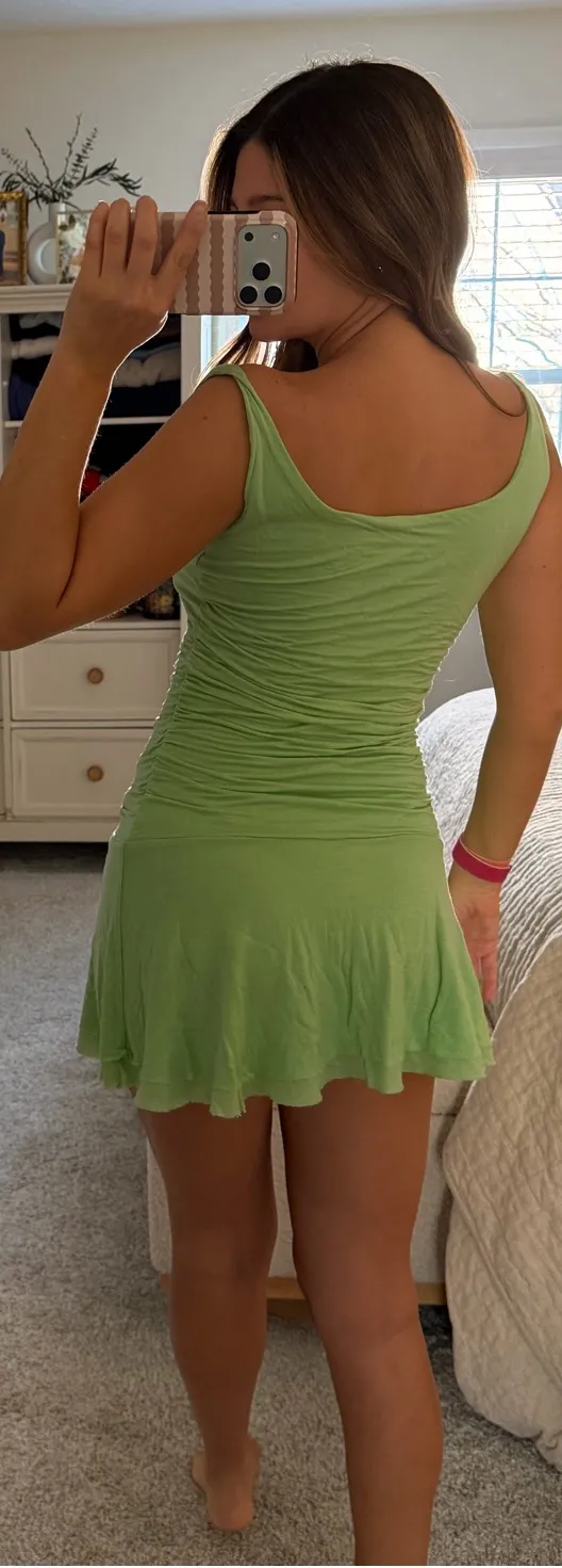 Forever 21 Lime green mini dress - Image 4