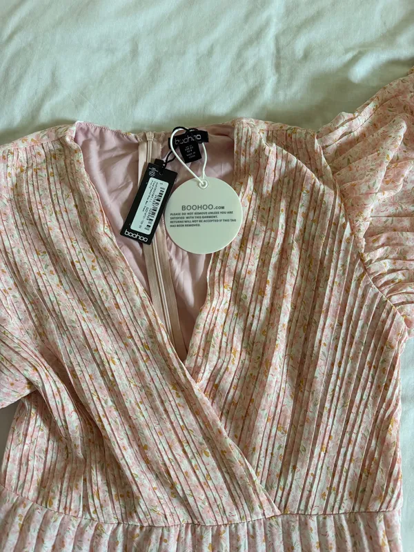 Boohoo Dress Maxi Floral Pink - Image 2