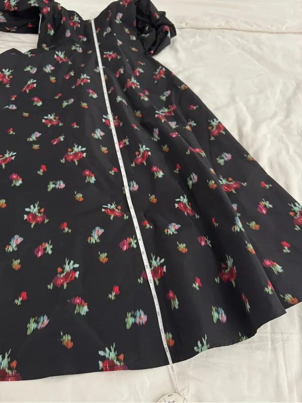 Hill House Matilda Black Ikat Floral Dress Size XS NWT - Image 10