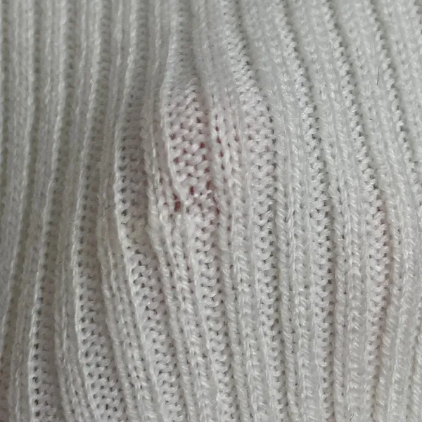 French Connection Turtleneck Sweater Ribbed Knit Women‎ XS Cream White Simple - Image 12