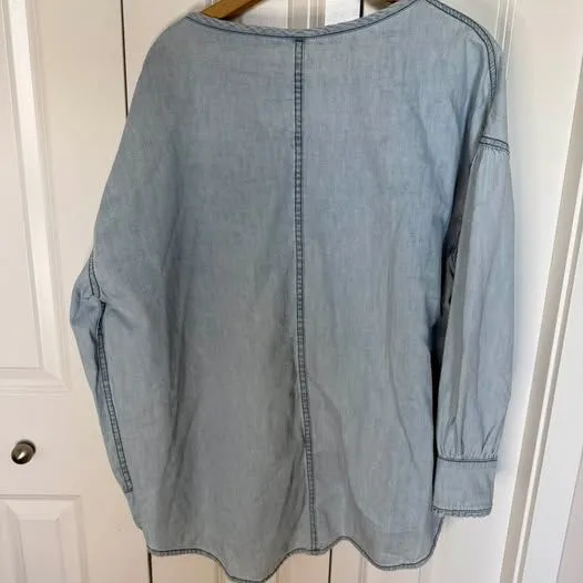 We The Free Denim Dreaming Pullover size M oversize - Image 5