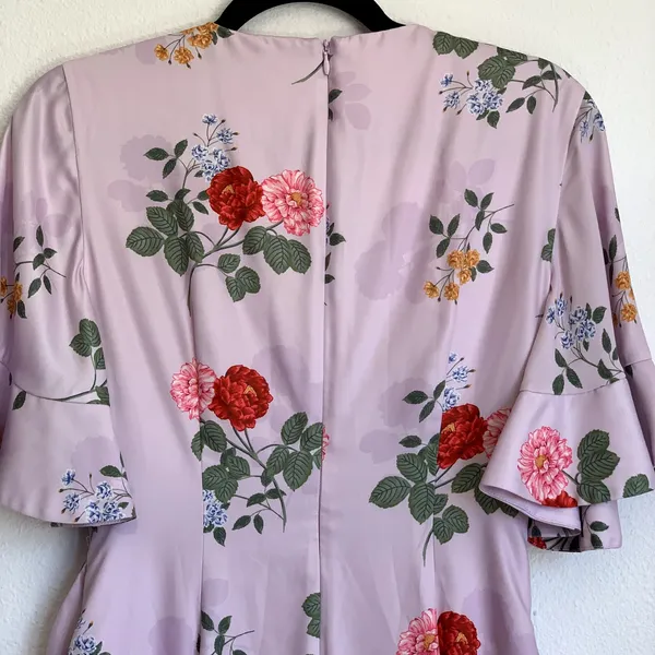 Keepsake Pretty One Floral Mini Dress in Lilac Purple‎ - Image 8