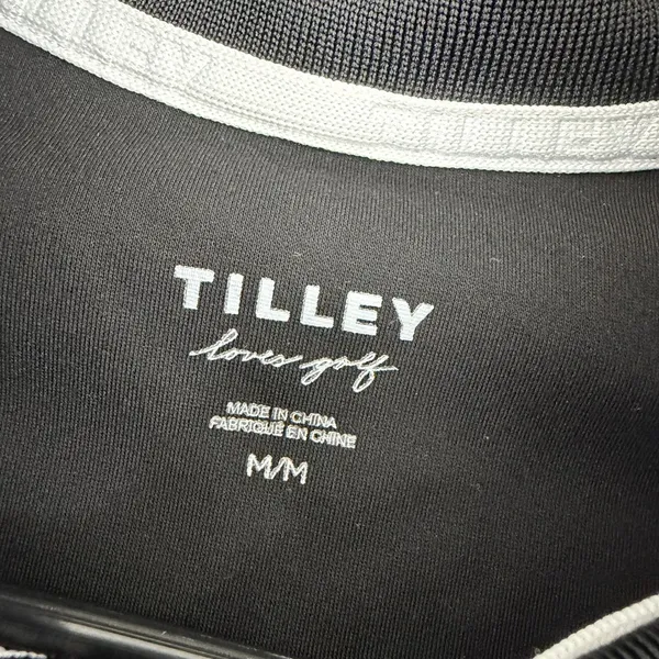 Tilley Jacket Womens Medium Black Tilley Loves Golf Full Zip Mock Neck Active - Image 9