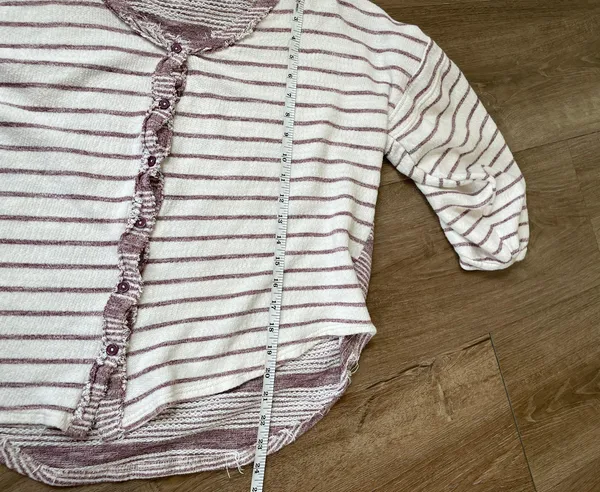 Umgee cardigan sweater maroon striped balloon sleeves short length Women’s sz L - Image 12
