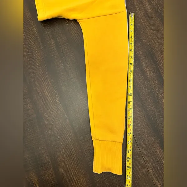 Gymshark Women Yellow Legacy Cropped Pullover Sweater Size S Stretch Gym Yoga - Image 7