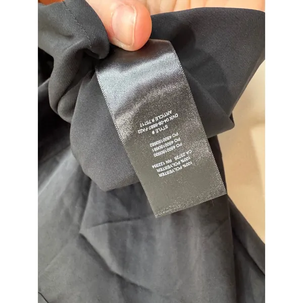 Aritzia Wilfred Only Slip Satin Midi Dress Black sz L LBD - Image 6