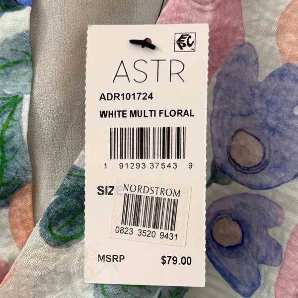 NWT Astr The Label Floral Puff Sleeve Cutout Dress L - Image 12