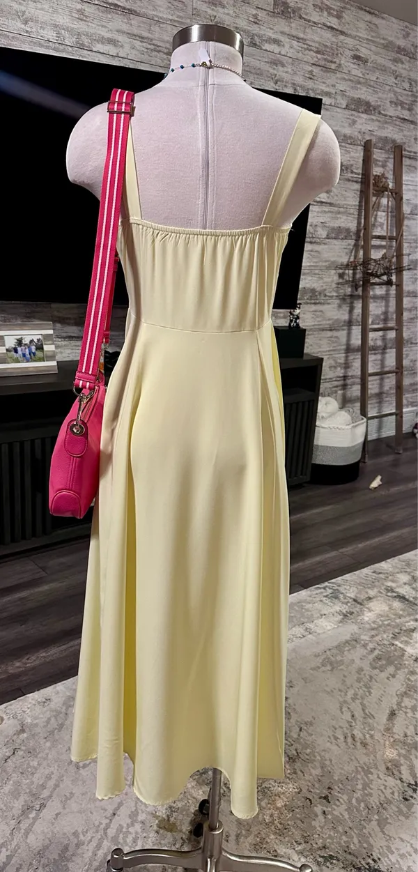 Saints + Secrets Yellow Spring Maxi Dress - Image 4