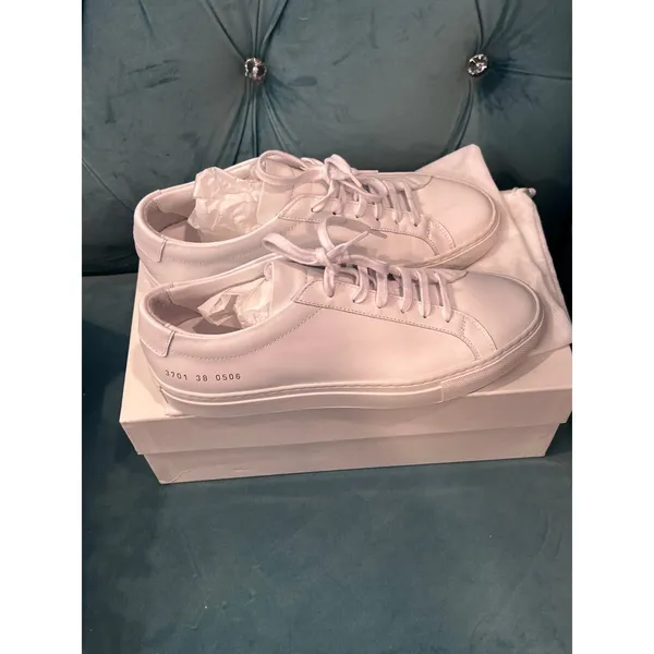 Common Projects Original Achilles low women's Sneakers Sz 38 White New - Image 4