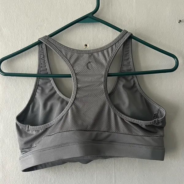 Zyia Active Grey Mesh Sports Bra Size Large - Image 4