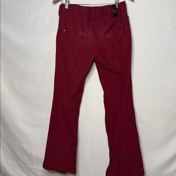 Aperture Cystaline waterproof 10K burgundy red snowboarding pants sz S - Image 7