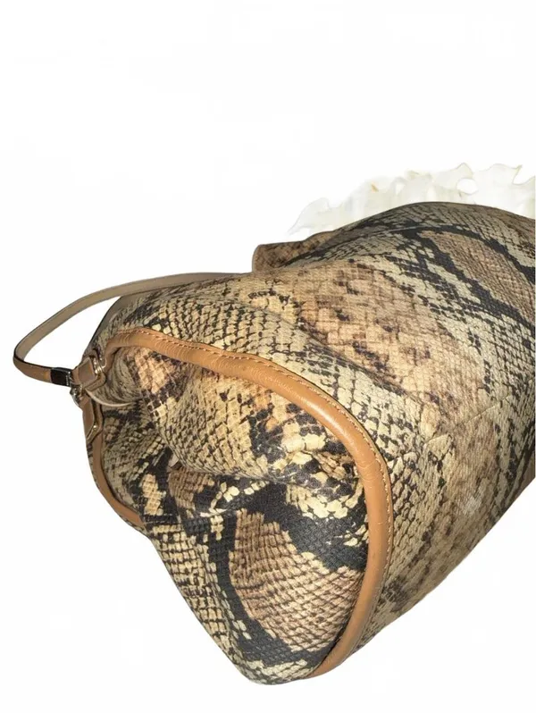 Coach Madison Phoebe 2 Tone Python Embossed Shoulder Bag w. 2 tags  Gold+ 2014 - Image 10
