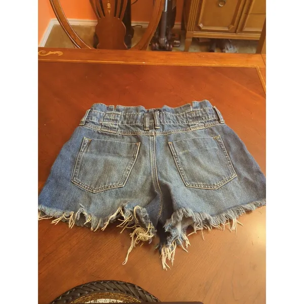 Women’s Free People Blue Jean Cut Off Shorts NO Belt Size S - Image 12