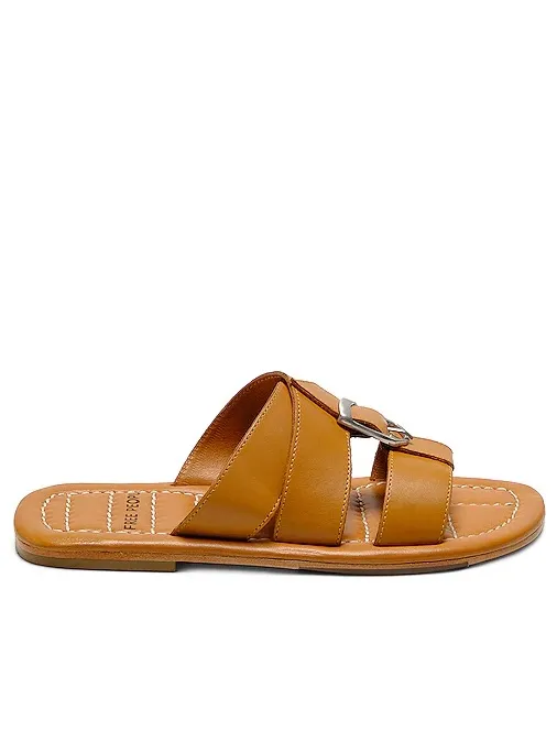 Free People Sloan Buckle Sandals Cinnamon Clay Leather Size 8 Sold Out - Image 2