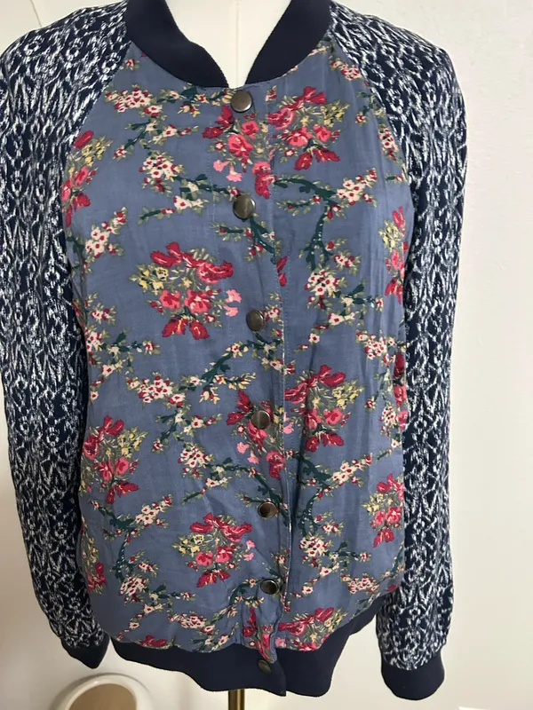 Free People Floral Bomber Jacquard Jacket - Image 3