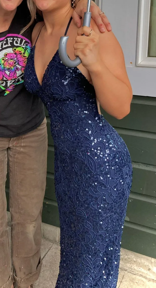 Midnight Blue Amarra Dress Size 4 - Image 2