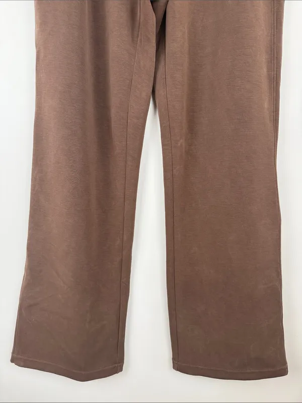 Colorfulkoala High Waisted Soft Drawstring Velvra Modal Sweatpants Brown Medium - Image 4