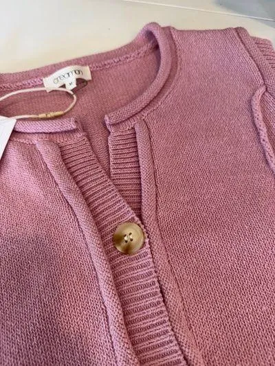 Button down sweater knit tank Size M - Image 4