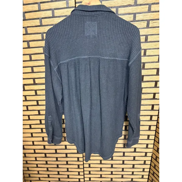 Aerie Gray‎ Waffle Knit Shacket XS - Image 2