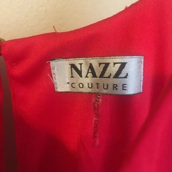 Nazz Couture medium red dress‎ Red - Image 4