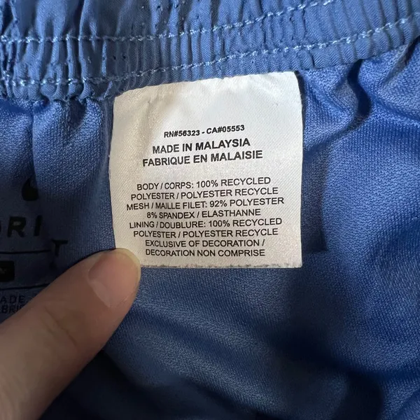 Nike Dri-FIT Women Blue Perforated Running Shorts Size Medium Athletic Training‎ - Image 7