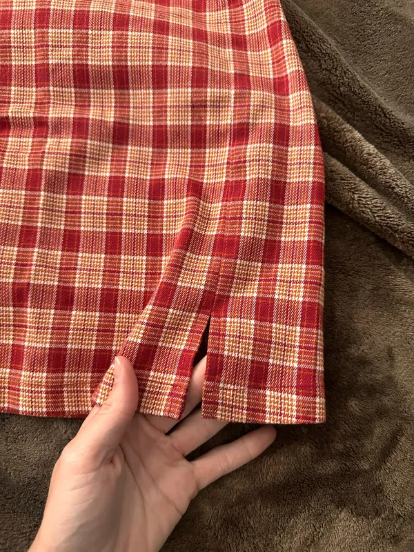 Plaid John Galt Mini Skirt - Image 4