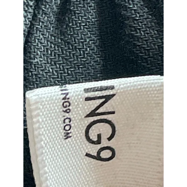 Naning9 Women's Black High Rise Pleated Wide Leg Baggy Trousers Pants Size XS - Image 6