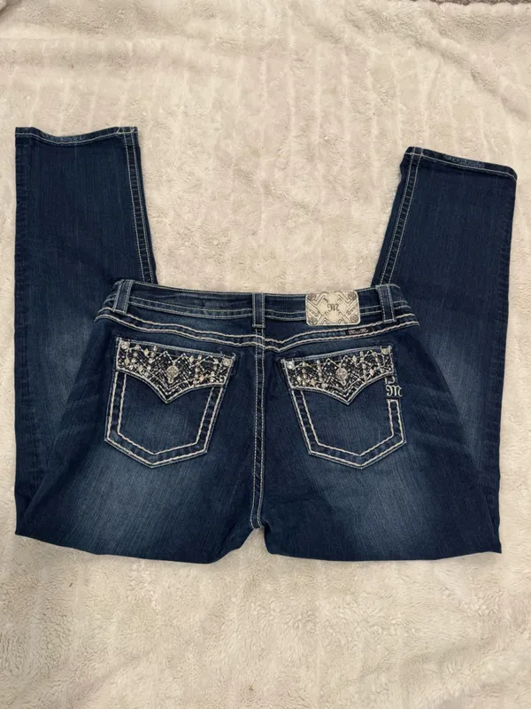 Miss Me Easy Ankle Skinny Mid Rise 34x29 - Image 2