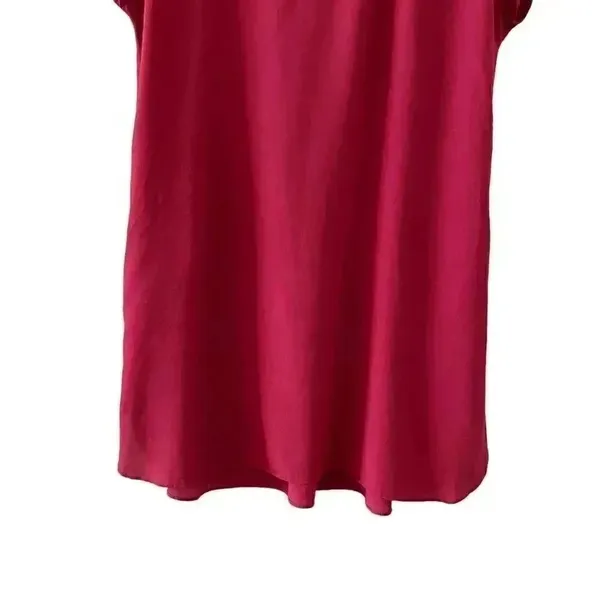 Madewell Bicoastal in Crimson Boxy Festival Boho Shirt Women’s Dress S # 1008 - Image 8