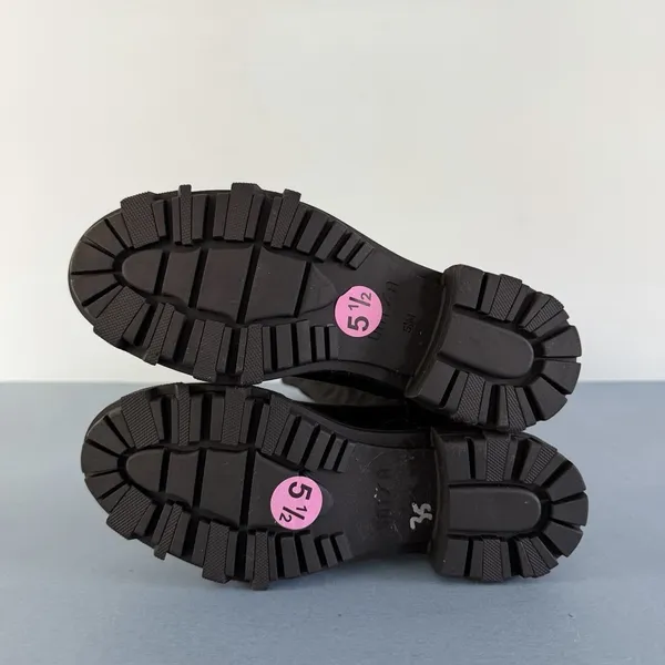 Unisa Waide Knee High Black Pull On Lug Sole‎ Tall Boots - Image 7