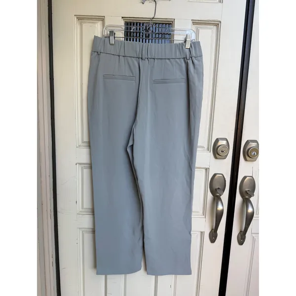 Halara High Waisted Pleated‎ Wide Leg Trousers Grey Athleisure Pants Size Large - Image 3