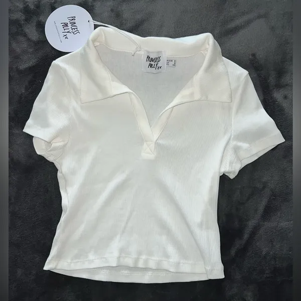 Princess Polly Cori Top in Cream Size 2 New with tag - Image 6