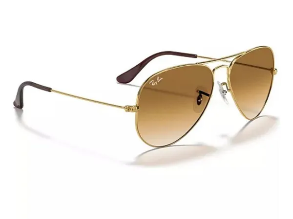 Ray-Ban Sunglasses Large Aviator Metal RB3025 Gold Frame - Image 2