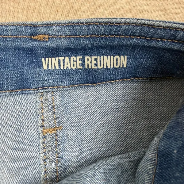 Rewash Brand Vintage Reunion Jean Button Front Mini Skirt Light Wash Y2K Size 25 - Image 3