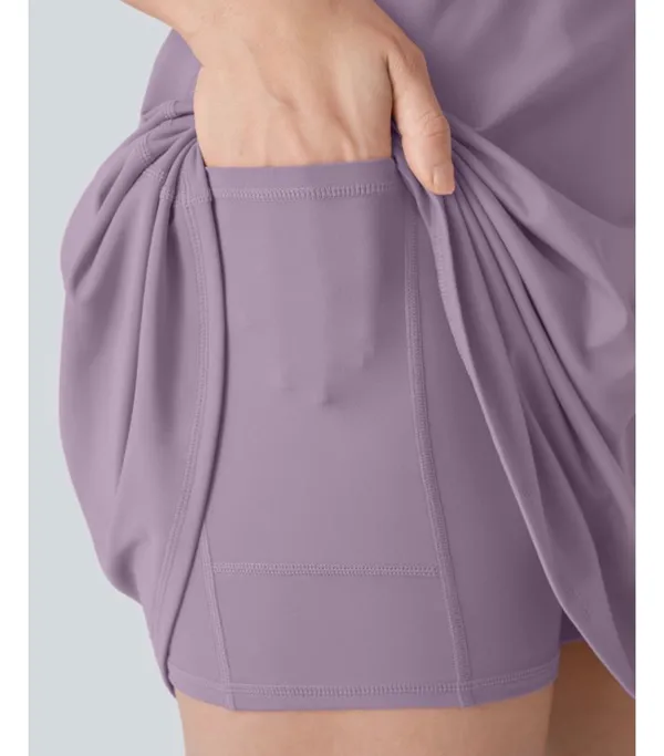 Halara Lavender Scoop Neck Athletic Dress - Image 3