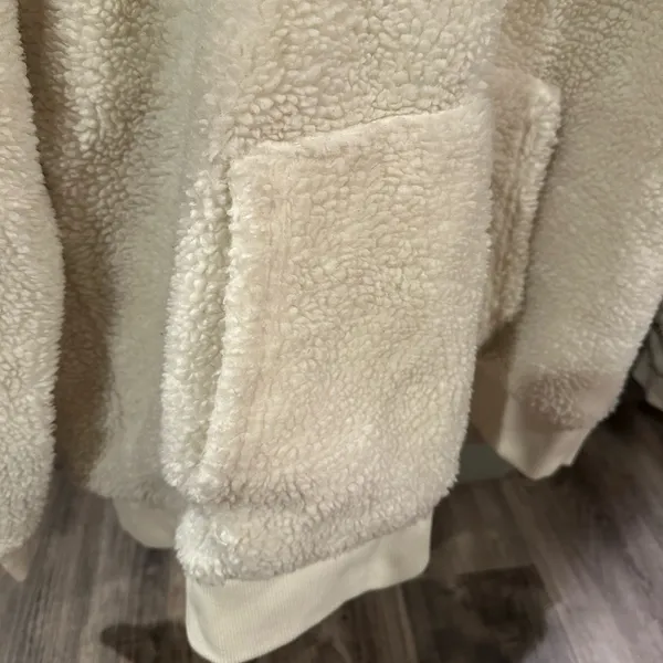 Official Off-White Vans Sherpa Quarter Zip Hoodie - Image 6