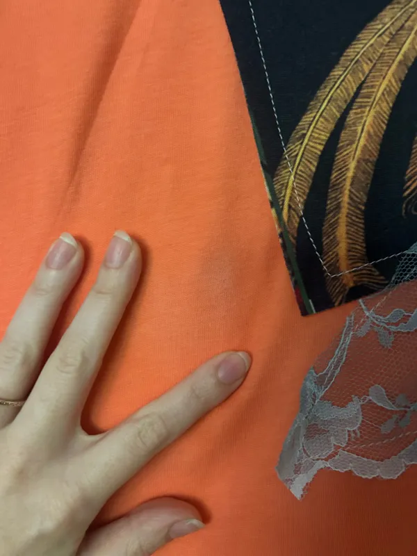 Short sleeve graphic tee Orange Size L - Image 3