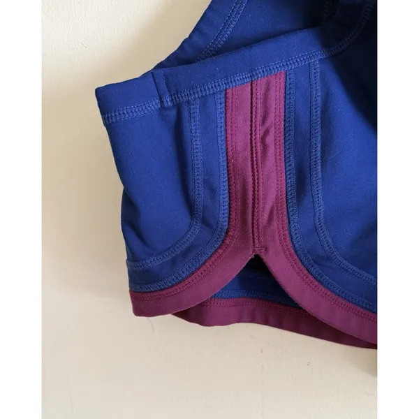 Free People Movement‎ Women’s Navy Racerback Cross Design Sports Bra Size S - Image 4